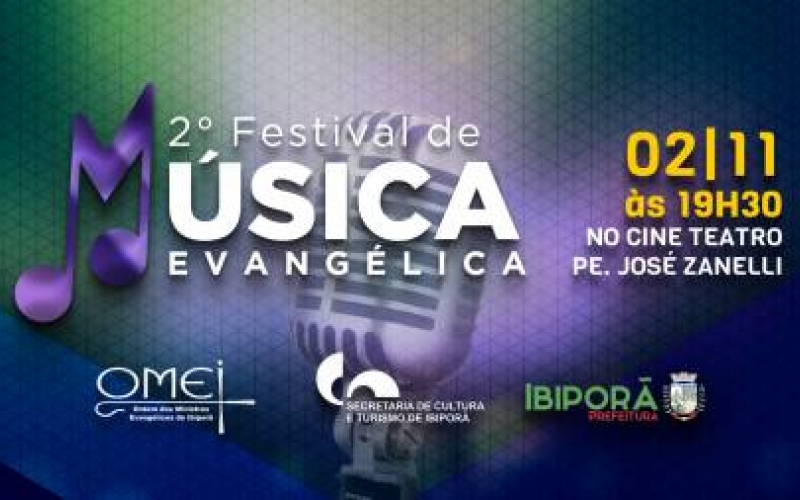 É sábado (02/11) o Festival de Música Evangélica