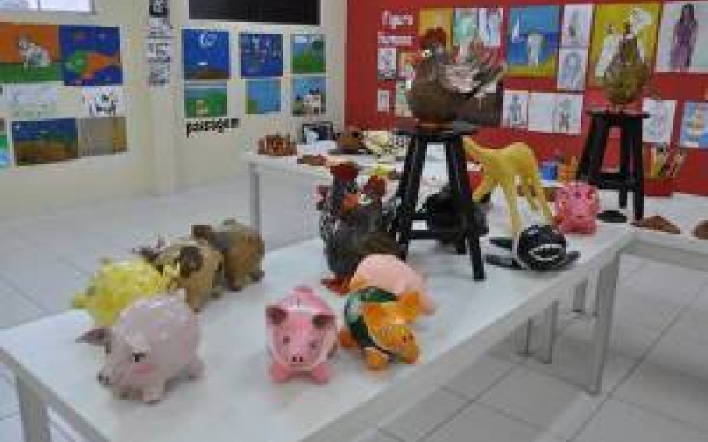 Exposição dos alunos de artes da Fundação até dia 23