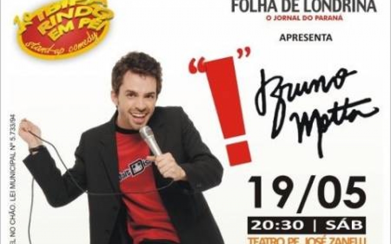 Humorista Bruno Motta fará show de stand-up comedy em Ibiporã
