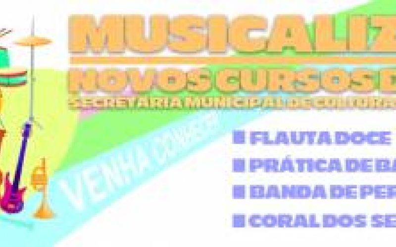 Novos cursos de música em 2017 