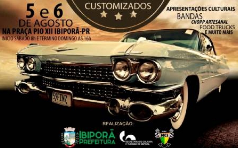 Confira as atrações confirmadas no 3º Encontro de Carros de Ibiporã 