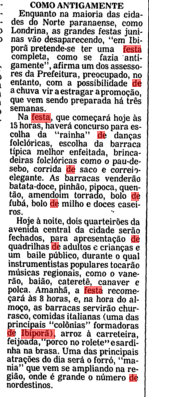 5 - Festa Junina Folha de S. Paulo 2 - 1982