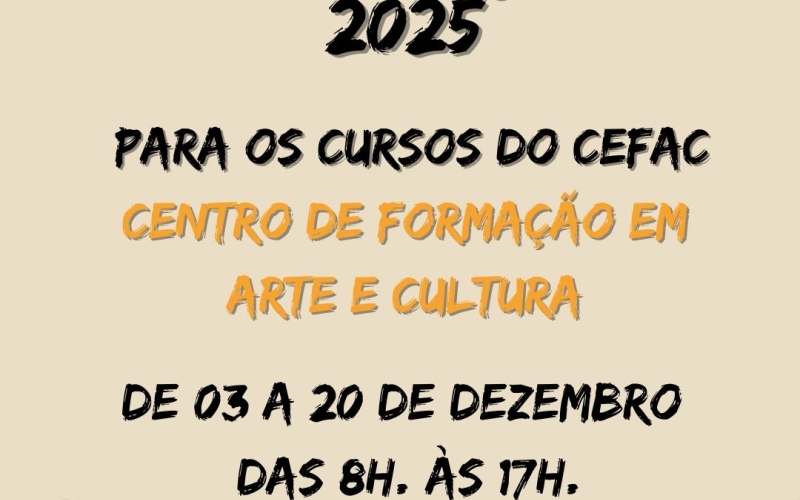 CEFAC abre pré-matrículas para novos alunos