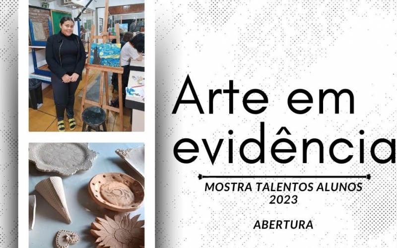 Exposição Arte em Evidência, dos cursos de cerâmica e pintura da SMCT, na Biblioteca Pública