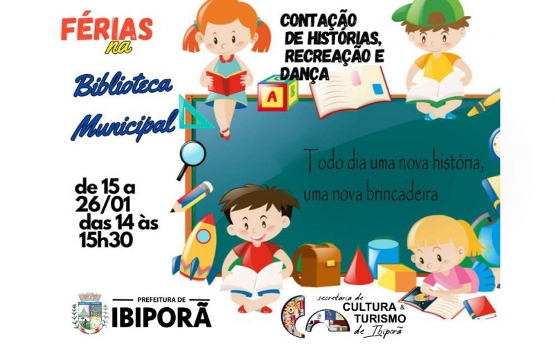 De 15 a 26 de janeiro, Biblioteca Pública promove atividades de férias para as crianças