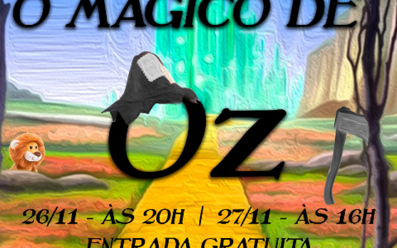 Alunos de Teatro estreiam “O Mágico de Oz” neste final de semana