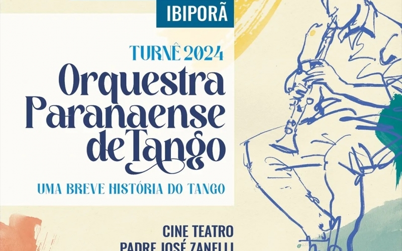 Orquestra Paranaense de Tango apresenta música e dança em Ibiporã