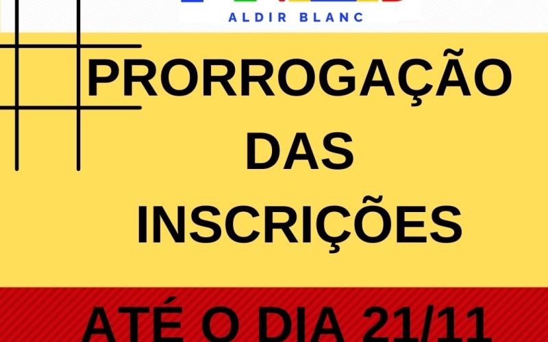 Prazo de inscrição nos editais da PNAB é prorrogado até quinta-feira (21)