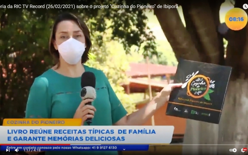 Matéria da RIC TV destaca projeto de memória com famílias de Ibiporã